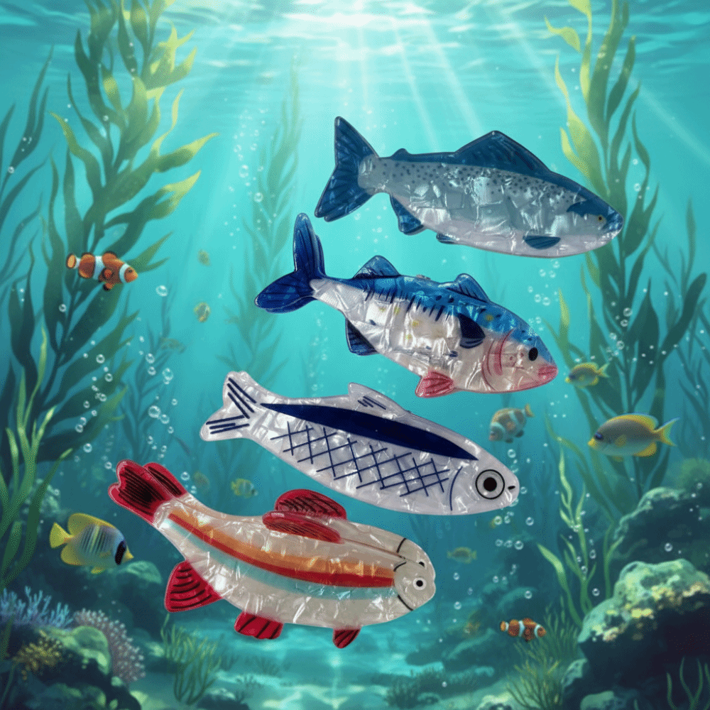 Hairpin Ocean Animal Hair Claw - Lifestyle Of Korean review and price