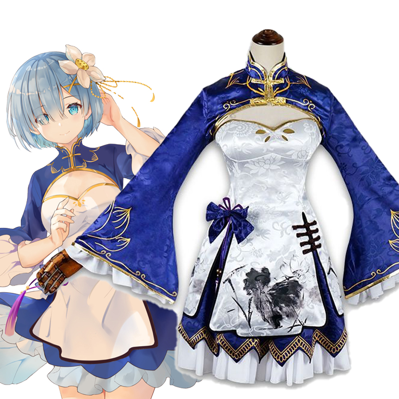 Rem Ram Cosplay Cheongsam Anim - South Korea Lifestyle review and price